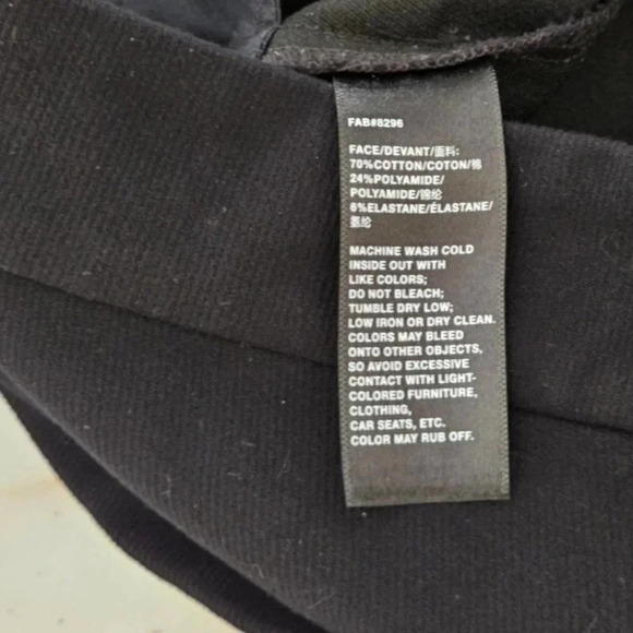 LaFayette 148 New York Women's Dress Pants 6 Black Cotton Blend - Picture 5 of 5